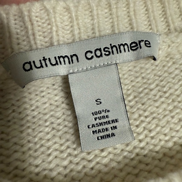 Autumn Cashmere White and Pink Patterned Sweater - Picture 2 of 8